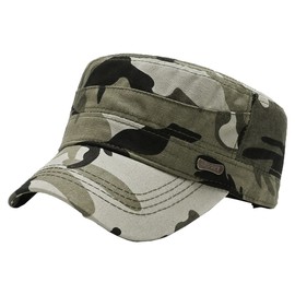 White Fang CA519 Military Hat, Work Cap, Hat, Solid, Camouflage Design, Stylish, Men's, camouflage