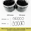Mythya 1000 Piezas Ligas para Cabello, Niña Goma de Pelo