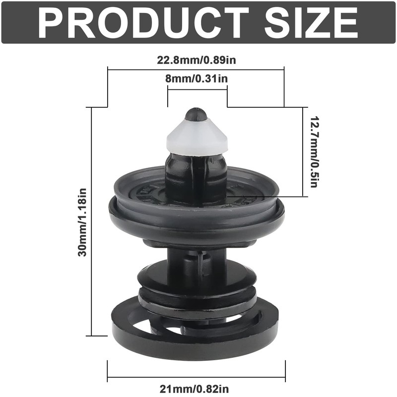 ZDNT Pack of 20 Door Panel Mounting Clips, Door Panel