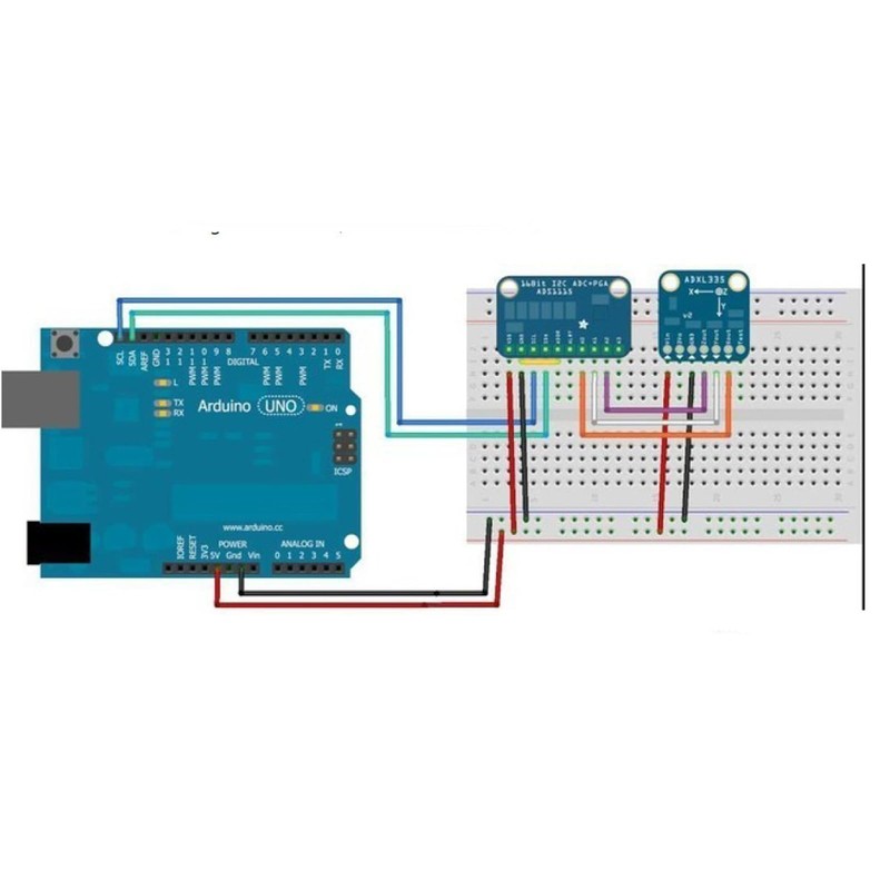 HiBCTR - Convertidor ADS1115 de 3 piezas, 16 bytes, 4