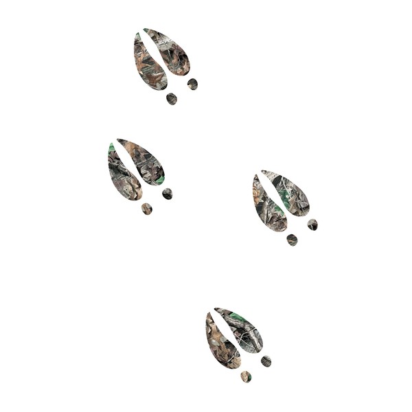 Designer Signs Deer Track Camo Decals - Set of 12