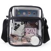 Clear PVC Crossbody Bag for Concerts – 28×21×9cm Lightweight Shoulder