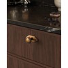 Goo-Ki Antique Brass Cabinet Knobs with Backplate Zinc Alloy Kitchen