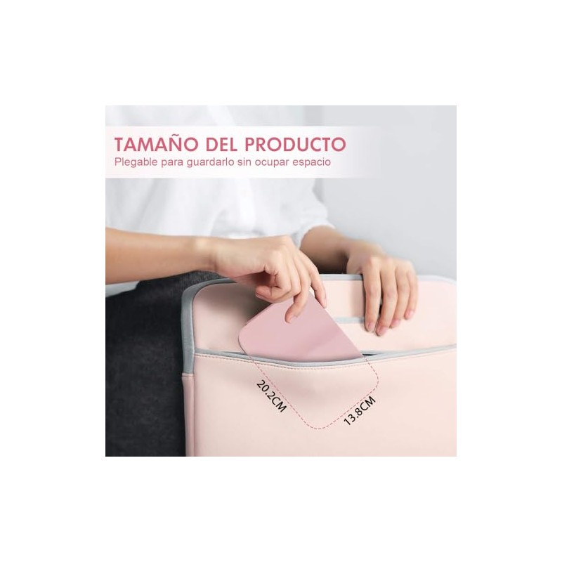 Espejo con Luz para Maquillaje, Espejo Compacto con Pantalla táctil