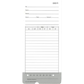 COMPUMATIC (100) Compatible Time Cards for Allied AT-4500 and Acroprint ATR480 Replaces ATR481 (2 Packs of 50ea)