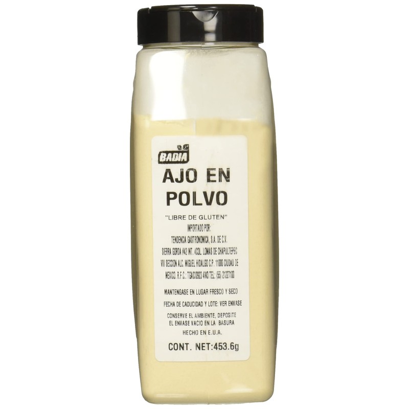 Badia, Badia Ajo en Polvo Garlic Powder, 453.6 gramos