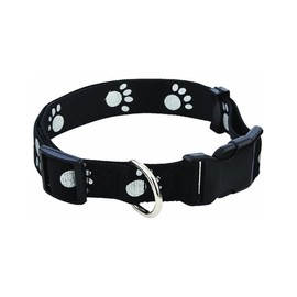 Paw Prints Reflective Dog Collar