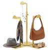 3 Pack Gold Purse Stand, Adjustable Handbag Display Stand with