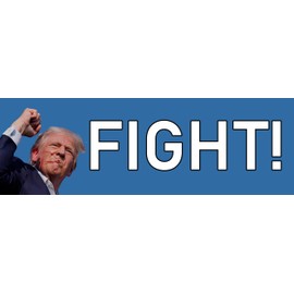 Trump Shot Rally Fight for Your Country Magnet 3x10 Bumper Sticker Size Magnet