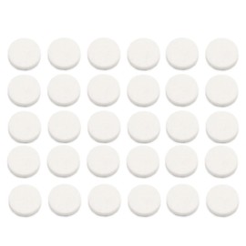 30Pcs Car Air Vent Clip Replacement Pads, 16mm Unscented Refill Tablets for Car Air Freshener Clips, Car Diffuser Refill Felt Pads Essential Oil Diffuser Cotton Pads