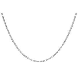 trendor Byzantine Chain 925 Sterling Silver Necklace Width 2.0 mm Timeless Necklace for Men and Women Elegant Accessory and Beautiful Gift Idea 15775, Sterling Silver