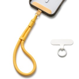 MORSUNBELA Phone Chain Adjustable Phone Charm Phone Lanyard Hand Wrist Strap Lanyard Cell Phone Strap for Keys Cameras Yellow