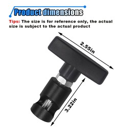Lift Support Clamp for Car Hood, Hood Strut Shock Holder Car Hood Prop Rod Tool, Hood Stay Holder Prop Rod Stopper Retainer Tool, Piston Stop Tool Strut Clamp for Liftgate Tailgate Hatch (Black, 1PCS)