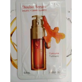 Clarins Double Serum Hydric + Lipidic System Samples 0.9ml x 4 & .06oz Jour