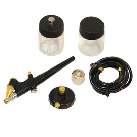 Silverline 380158 Hobby-Airbrush-Pistole mit Zubehör, 6-tlg. Satz 22 ml