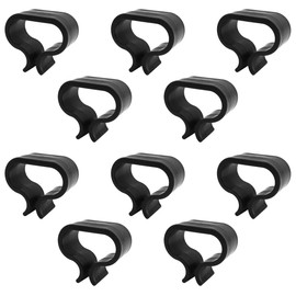 WANGCL 10 Pieces Non-Slip Patio Furniture Clips, Black Alignment Clips for Outdoor Patio Fixings Sectional Connectors for Rattan Furniture (Large)