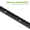 SPARKWHIZ 4pcs Aluminum 36inch L Track Rail, L Track Tie