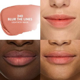COVERGIRL Clean Fresh Yummy Blur Lipstick, Blurring Effect, Matte Lip Color, Sweet Pomergranate Flavored, Vegan Formula - 240 Blur the Lines (Light Rosy Beige)