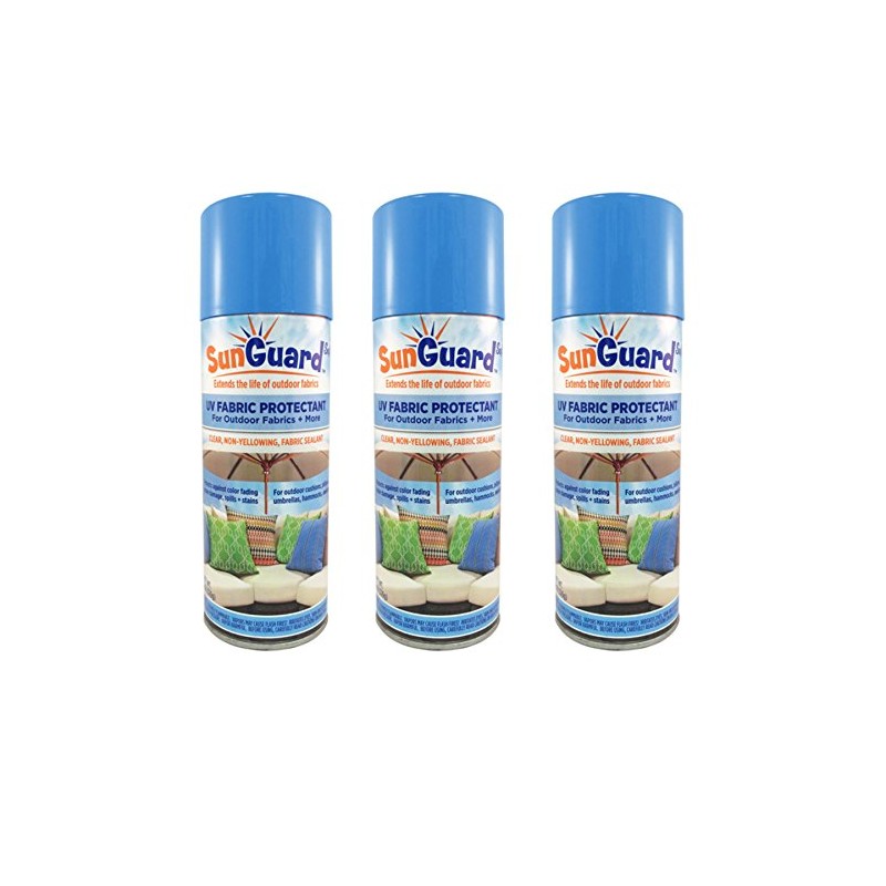 SunGuard Fabric UV Protectant and Sealant Spray (3 Pack) for