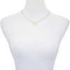 Vince Camuto Dainty Unique Heart Pendant Goldtone Necklace for Women