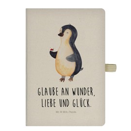 Mr. & Mrs. Panda DIN A5 Cotton Notebook Penguin Ladybird - Gift, Notebook, Notes, Writing Book, Notebook, Notebook, Entry Book, Joie de vivre,