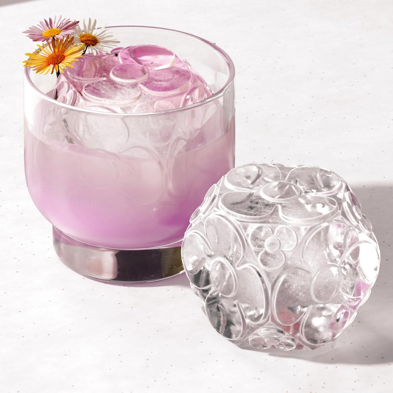 ZOKU Set of 2 Silicone Ice Molds, Deco - Large
