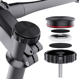DDJ Hidden Bike Stem Cap Mount for AirTag | 1-1/8" & 1-1/4" Dual Size | Anti-Theft GPS Tracker Holder with Locking Screw | Waterproof Bike Accessory for Mountain/Road Bikes