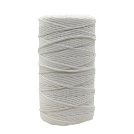 Durable Nylon Anorak Cord – 3mm Braided Drawstring Cord Laces Hoodie String Jogger String Clothing Cord Lace Tying Lanyard Rope for Craft Projects – White 10 metres