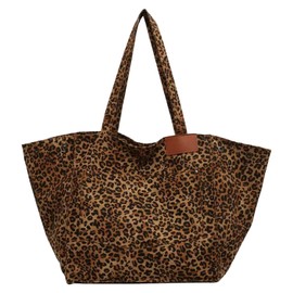 BAUIOREAD Leopard Print Hobo Bag Large Capacity Lightweight and Durable Perfect for Work/Travel Stylish Shoulder Bag for Daily Use 1 Piece, khaki, S