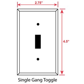 Art Plates - Printed Switch Plateplate - Kandinsky: Number 200 - Single Gang Toggle Metal Decorative Metal Wall Plate - (Made in USA)