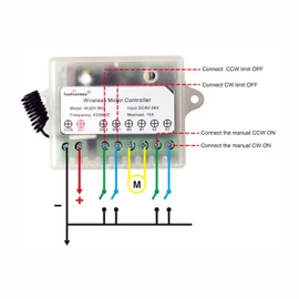 DC 8V 12V 24V 36V Motor Remote Control Switch for Control Linear Actuator, 433Mhz 10A Motor Forward Reverse Relay Switch（Momentary Mode）