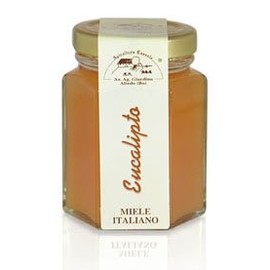 Apicoltura Cazzola Italy - Eucalyptus Honey - Jar of 135 g (Pack of 2 Glass Jars)