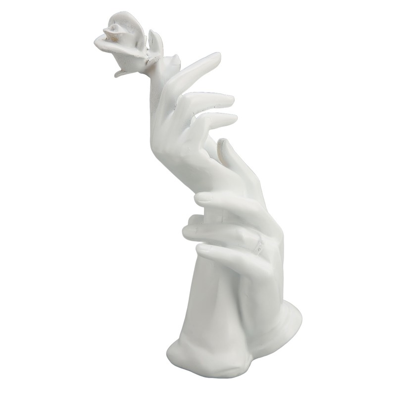 Hand Display Stand White Resin Smoothing Elegant Multifunction Jewelry Display