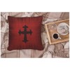WONDERTIFY Cross Black Cushion Cover Medieval Gothic Decorative Throw Pillow