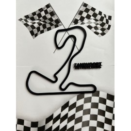 XL 30cm Formula 1 Circuit Wall Art - Grand Prix Race Track Sculpture - Motorsport Gift - Monaco - Spa - Monza - Any Track (Netherlands - Zandvroot)