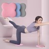 Flower Yoga Cushion Black (B059) 2ea