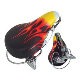 Lowrider Beach Cruisers Saddle 841Flames. Bike seat, Bicycle seat, Bike Part, Bicycle Part, Beach Cruiser seat, Chopper Fixie, Road, Mountain Bike seat