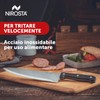 Nirosta Fackelmann Coltello da Cucina Lama Larga, Acciaio, Argento
