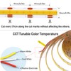 GOMING 24V CCT Tunable White COB LED Strip Lights 2700-6500K