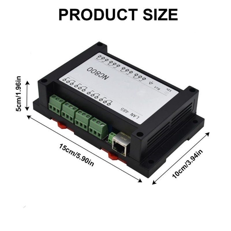 Peakloong RJ45 IP 8-Channel Relay Control Module, 10A Remote and