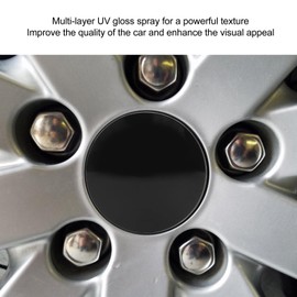 Tapacubos para Centro de Rueda de Coche, Cubierta de Plástico para Tapacubos de Rueda, Tapacubos para Llanta de Coche con Anillo de Hierro, Universal Decoración Vehículos,4PCS