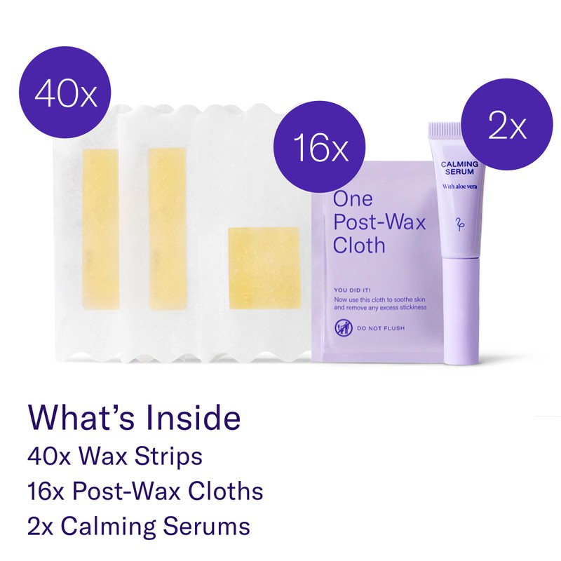 Flamingo Women Face Waxing Kit, Facial Waxing Kit with 20