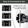Alloy Threaded Rod Nut Runner with 4 Replacement Heads，Fast Nut