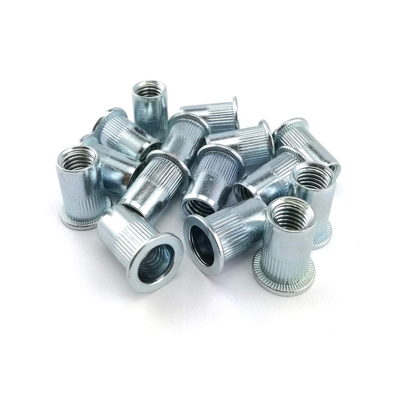 10 x Blind Rivet Nuts M10 Flat Round Head Rivet