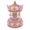 BestPysanky Floral Three Horses Carousel Spinning Musical Figurine
