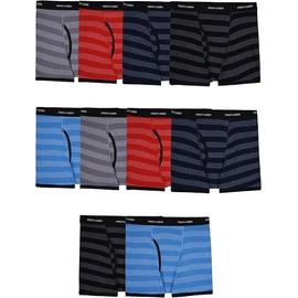 Fruit of the Loom Boys' and Toddler Boxer Briefs, Tag Free & Breathable Underwear, Assorted Color Multipacks