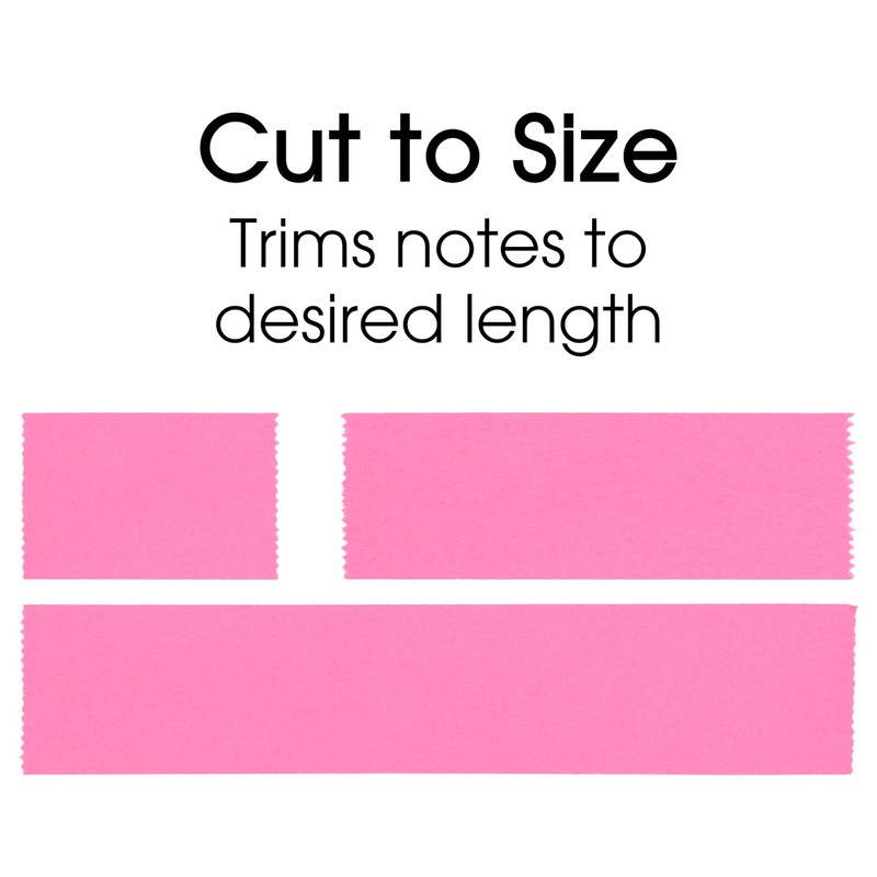 Merangue Sticky Note Dispenser, 32.7 Feet, Yellow/Pink