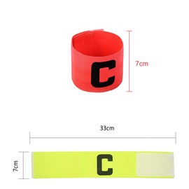 Seully Pack of 6 football game bracelets, professional multi-coloured captain's bracelet, flexible and scalable, elastic C-standard bracelet for children and adults, suitable for multiple ball sports.