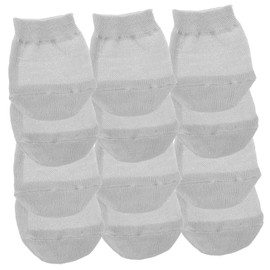 Baluue 3sets Elastic Cotton Half Palm Socks Women's Hidden Half Socks Breathable and Anti-skid for High Heels 6pairs*3