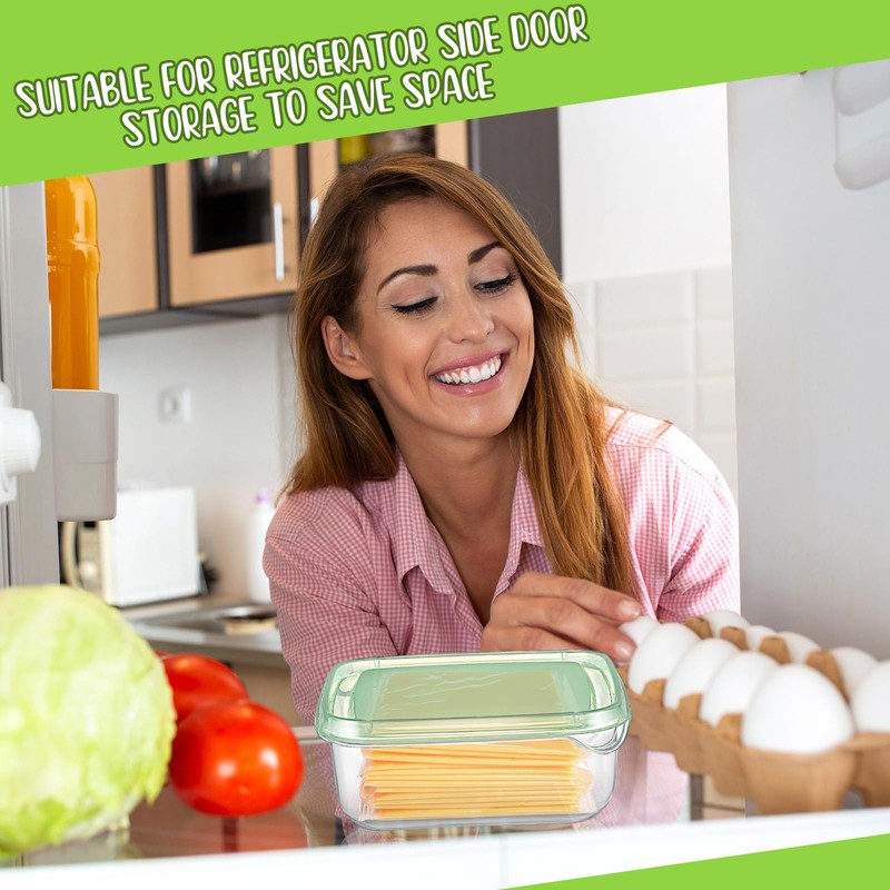 Uiifan 3 Pcs Sliced Cheese Container for Fridge Cheese Slice